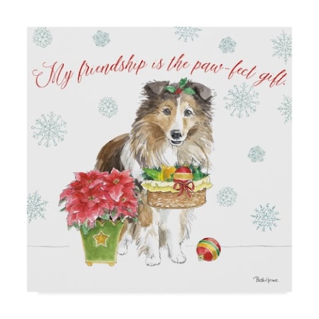 Beth Grove 'Holiday Paws Iii' Canvas Art,35x35